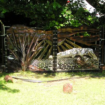 GATES ENVIRONMRNTAL GATE GOTHICIRON.COM ROBERT MARTINEZ ROBERT C MARTINEZ ART MIAMI ART FLORIDA EVERGLADES